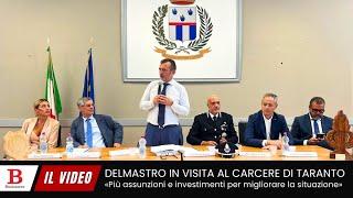 Il sottosegretario Delmastro in visita al carcere di Taranto [upl. by Phillips776]