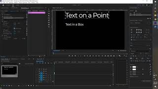 Two types of Text Boxes scaling and word wrap in Adobe Premier Pro [upl. by Taka]