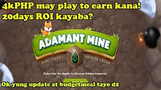 ADAMANT COIN NFT 4K PHP MO MAY PANG PLAY TO EARN KANA  ROI 20DAYS KAYABA TALAGA  PLAY TO EARN [upl. by Moffitt752]