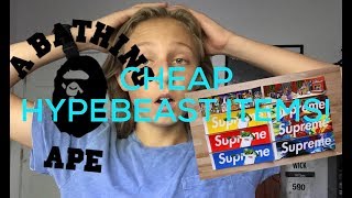 CHEAP HYPEBEAST ITEMS TO MAKE YOUR HYPEBEAST ROOM LOOK INSTANTLY COOLER [upl. by Navi814]