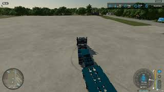 FS22 Modular Transport Trailer steering test [upl. by Polito]