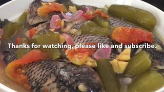 Pinangat na Isda Tilapia  Filipino Fish Recipe [upl. by Kenlee994]