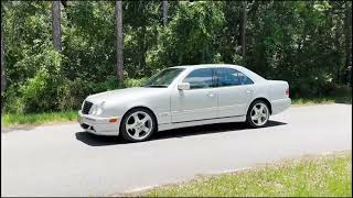 Brilliant Silver 2001 Mercedes Benz E430 Sport V8 Driving 07182024 [upl. by Jacklyn]