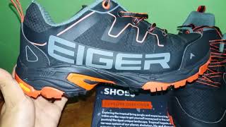 Eiger Pulse Trail Run Man Shoes Sepatu Eiger [upl. by Ahk]