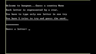 Hangman Game in C [upl. by Lois]