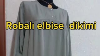 Robalı elbise dikimi nasıl yapılırHow to sew a yoke dress [upl. by Reisinger]