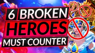 How to COUNTER 6 MORE BROKEN HEROES that are just TOO OP  Dota 2 Meta Guide [upl. by Alleacim]