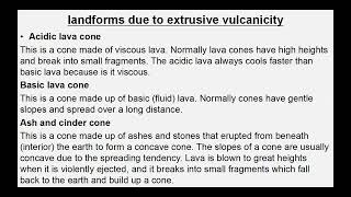 Vulcanicity  Intrusive amp Extrusive Features Resulted From Vulcanicity [upl. by Arun]