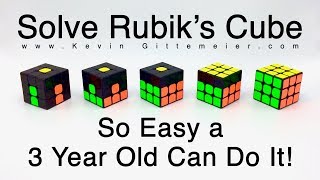 Easiest Solve For a Rubiks Cube  Beginners GuideExamples  STEP 1 [upl. by Earlie]