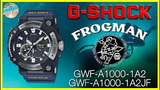 Analog Frogman  GShock Frogman 200m Quartz Diver GWFA10001A2 amp GWFA10001A2JF Unbox amp Review [upl. by Waylan]