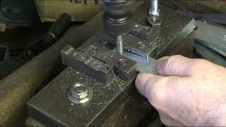 Threadmaking in M8 metal clamp body before bending [upl. by Tanney562]