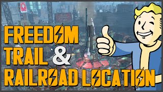 Fallout 4 How to find the Railroad Freedom Trail Location [upl. by Aerdnahs]