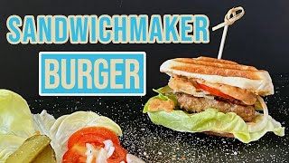 Burger im Sandwichmaker selber machen  einfach und leckeres Rezept für Buns Patties und Sauce [upl. by Octavus]