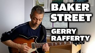 Baker Street  Gerry Rafferty Solo Guitar and How To Play [upl. by Victorine986]