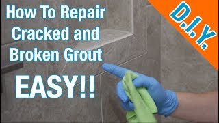 How to Repair Cracked and Worn Grout Shower [upl. by Stenger]