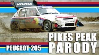 HD PARODY PIKES PEAK  BREAK PEAK RECORD in 2014 with the RODIKUH 4  SEBASTIEN LOEB [upl. by Starlene]