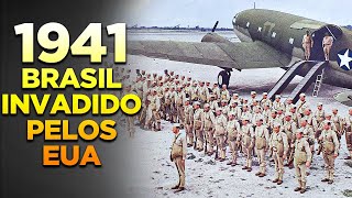 1941  A INVASÃO DO BRASIL PELOS EUA  Viagem na Historia [upl. by Nakeber]