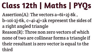 AssertionA The vectors a6i2j8k  b10i2j6k c4i4j2k represent the sides of a right angled [upl. by Alyakim]