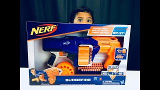 Unboxing the Nerf NStrike Elite Surgefire at Milos SandBox [upl. by Nalyt173]