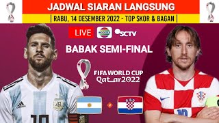 Jadwal siaran langsung Semifinal  Argentina vs Kroasia  semifinal piala dunia Qatar 2022 [upl. by Materi]