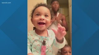 Baby dancing with dad is the cutest video on the internet right now [upl. by Arrik]