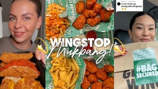 ASMR wingstop mukbang 🍗🥛 [upl. by Ernesto]