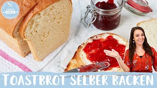 Toastbrot selber backen 🥪🍞  Grundrezept  einfach und schnell  Einfach Backen [upl. by Icrad]