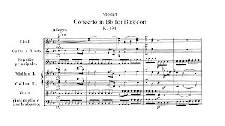 Wolfgang Amadeus Mozart  Bassoon Concerto in BFlat Major K 191 [upl. by Ettesoj]