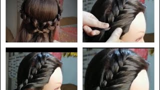 How to do French hairstyle at home step by step hair tutorial  easy hair tutorial [upl. by Oirretna]