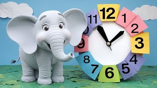 Hickory Dickory Dock Viral  Elephant Nursery Rhymes  Kids Song English Rhymes abckidstv9 tv 🎶🐘🕰 [upl. by Aicala934]