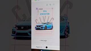 car poster design in Canva😍🚗 iksmarketer car automobile digitalmarketing viralvideo foryou [upl. by Atiugram]