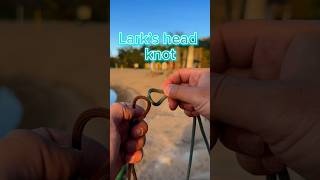 100 Useful Knots 3  Lark’s head Knot KnotMastery CampingLife FirstAidKnots [upl. by Lielos801]