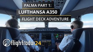 On the flight deck to Mallorca a special trip aboard the Lufthansa A350 [upl. by Winnick]