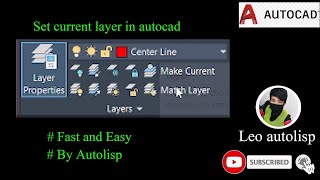 how to set current layer in autocad [upl. by Aneleve]