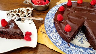 Making One Bowl Chocolate Ganache Cake [upl. by Markman]