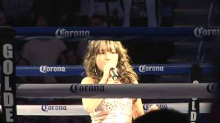 Angelise Garcia  National Anthem Showtime Sports Garcia vs Judah [upl. by Jacquet]