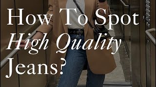 How To Spot High Quality Jeans [upl. by Mabel589]