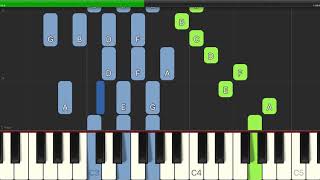 Traditional  Here We Come AWassailing  Easy Piano with Chords [upl. by Rosati]