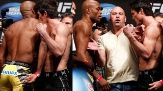 UFC 148 Anderson Silva Hits Chael Sonnen in Face During WeighIns [upl. by Sadinoel997]