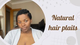 How to plait your own hair with thread at home naturalhair hairstyle vlog [upl. by Nickles]