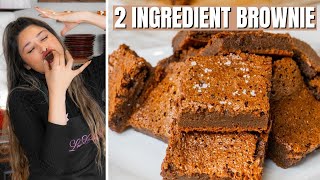 2 INGREDIENT ZERO CARB BROWNIES [upl. by Ahsinnod]