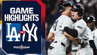 Dodgers vs Yankees World Series Game 4 Highlights 102924  MLB Highlights [upl. by Nylhtac445]