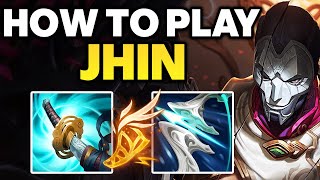 How to Play Jhin ADC  Jhin Gameplay Guide  Best Jhin Build amp Runes [upl. by Ioyal155]