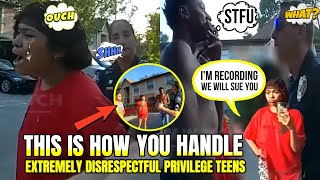 6 Blm Supporters Teens Threaten Police And Face The Consequences Race Card Got Declined QUICK [upl. by Nosyk]