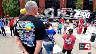 Ballpark Village welcomes NASCAR fans ahead of Enjoy Illinois 300 [upl. by Ahsenhoj]