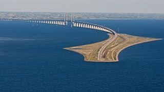 SWEDEN amp DENMARK Øresund Bridge and tunnel [upl. by Cormier458]