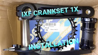 HOLLOWTECH IXF CRANKSET 1X INSTALLATION [upl. by Schoenfelder356]