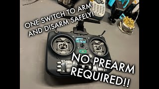 EdgeTX Use a single switch for armdisarm SAFELY NO PREARM REQ [upl. by Novahs136]