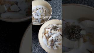 breakfast for next day of a heavy dinner apple porridge breakfast youtubeshorts food foodie [upl. by Nyledam]