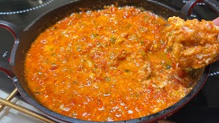 MASTERCHEF TE 👨‍🍳 YAPILAN MENEMEN TARİFİ 👩‍🍳 Kolay Menemen Nasıl Yapılır [upl. by Earaj368]